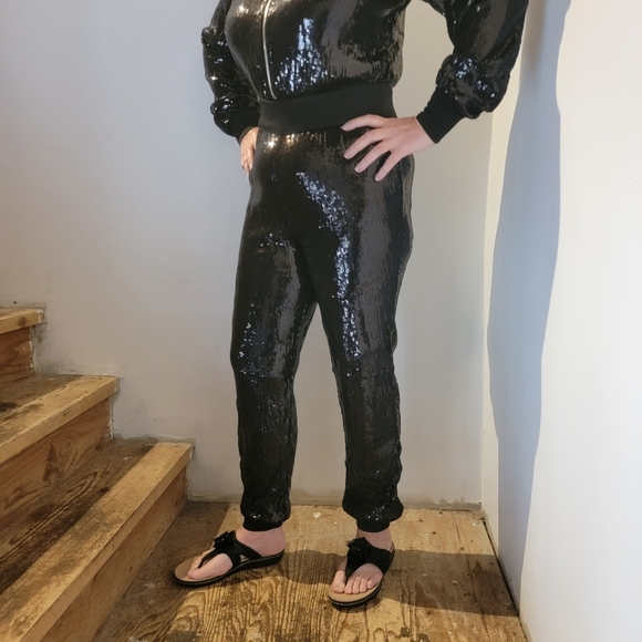 Sequin Jogger Jumpsuit 'NWOT' LG - Picture 8 of 15